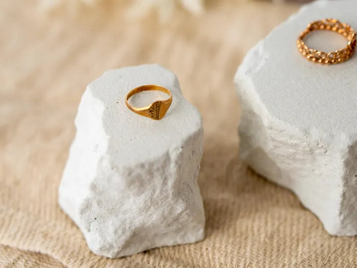 Concrete Rock Jewelry Display