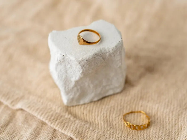 Concrete Rock Jewelry Display