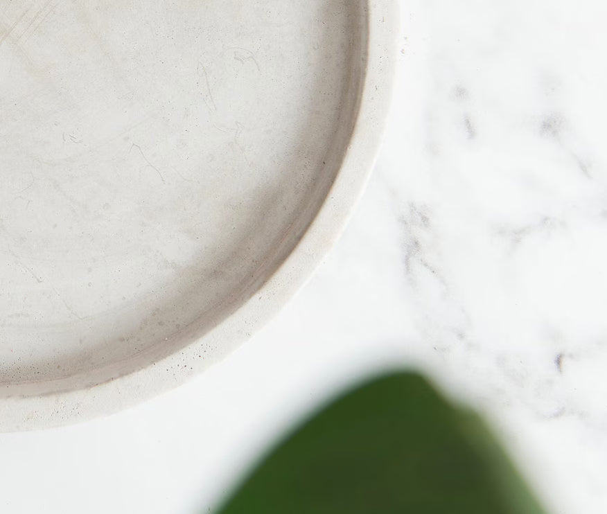 Round Concrete Tray