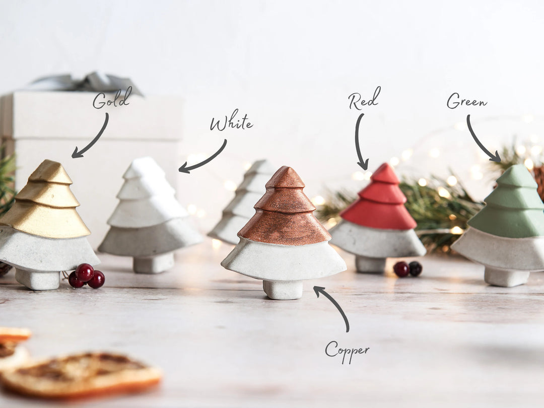 Concrete Mini Christmas Trees