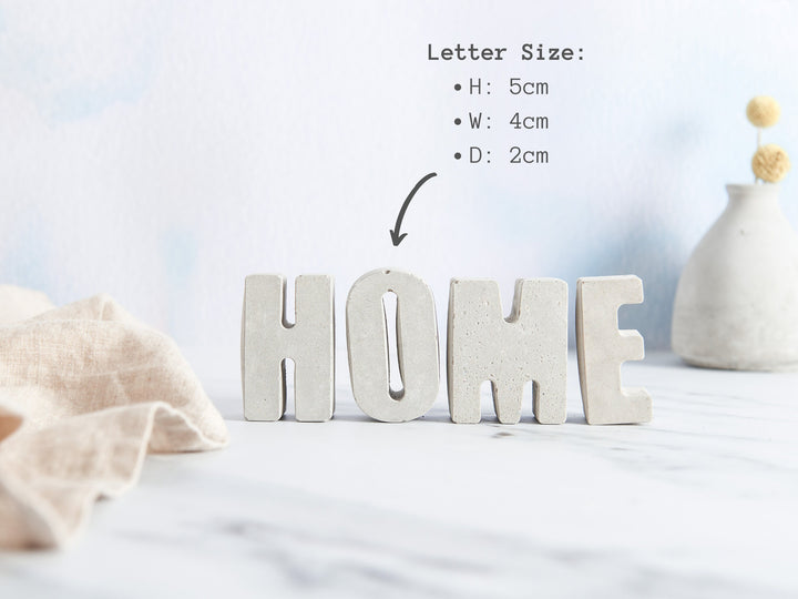Raw Concrete Letters