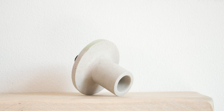 Minimalist Concrete Candlestick Holders