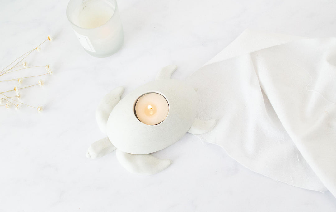 Turtle Concrete Tea Light Holder